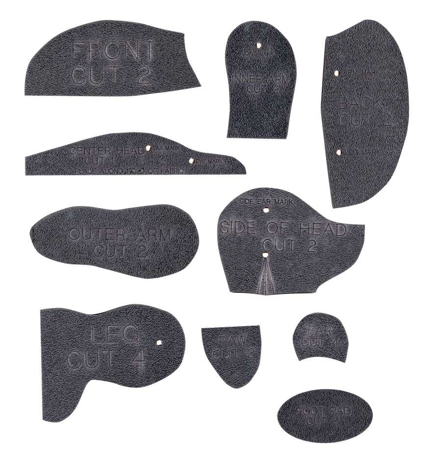 Teddy Bear Templates (Hinged)